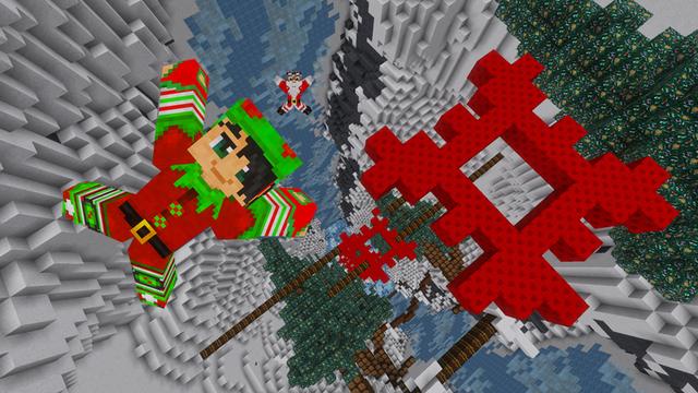 Screenshot of the Minecraft Bedrock Marketplace product Christmas Droppers created by GoE-Craft.