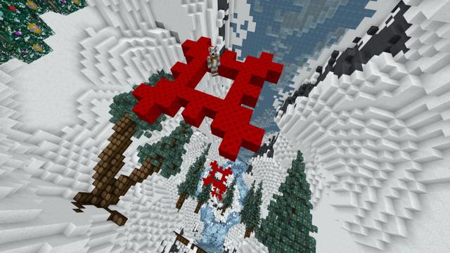 Screenshot of the Minecraft Bedrock Marketplace product Christmas Droppers created by GoE-Craft.