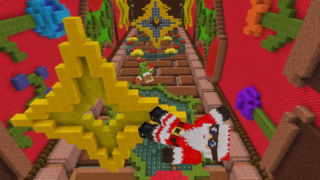 Screenshot of the Minecraft Bedrock Marketplace product Christmas Droppers created by GoE-Craft.