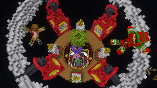 Screenshot of the Minecraft Bedrock Marketplace product Christmas Droppers created by GoE-Craft.