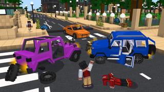 Screenshot of the Minecraft Bedrock Marketplace product City Cars Simulator created by GoE-Craft.