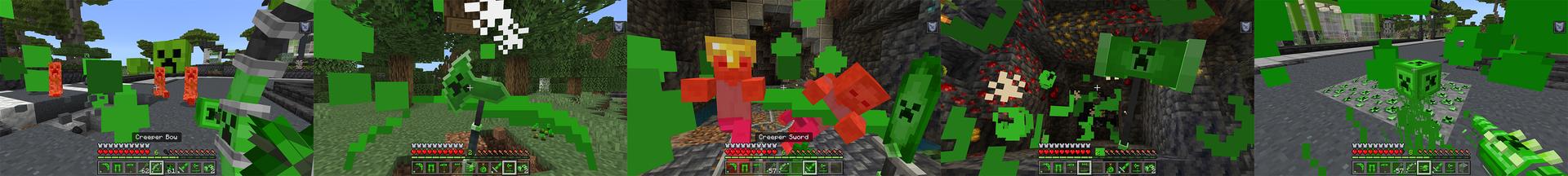 Panorama of the Minecraft Bedrock Marketplace product Creeper Tools created by GoE-Craft.