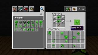 Screenshot of the Minecraft Bedrock Marketplace product Creeper Tools created by GoE-Craft.