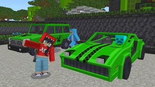 Screenshot of the Minecraft Bedrock Marketplace product Creeper Vehicles created by GoE-Craft.