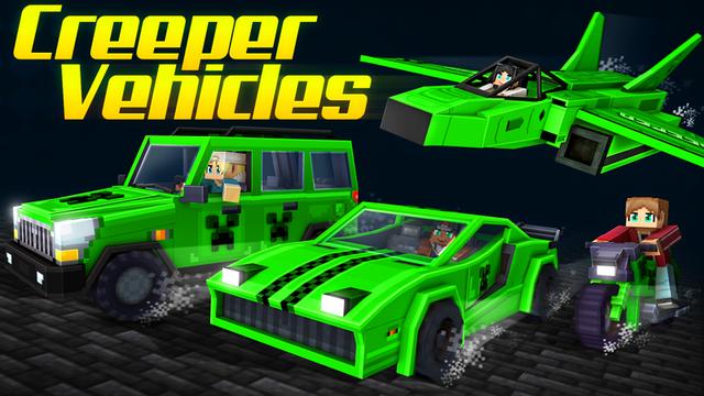 Thumbnail of the Minecraft Bedrock Marketplace product Creeper Vehicles created by GoE-Craft.