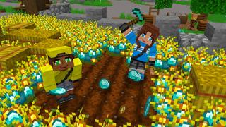 Screenshot of the Minecraft Bedrock Marketplace product Crops are Items created by GoE-Craft.