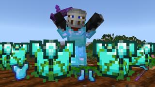 Screenshot of the Minecraft Bedrock Marketplace product Crops are Items created by GoE-Craft.