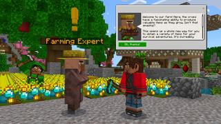 Screenshot of the Minecraft Bedrock Marketplace product Crops are Items created by GoE-Craft.