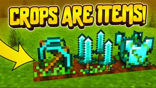 Thumbnail of the Minecraft Bedrock Marketplace product Crops are Items created by GoE-Craft.