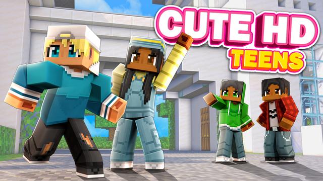 Thumbnail of the Minecraft Bedrock Marketplace product Cute HD Teens created by GoE-Craft.