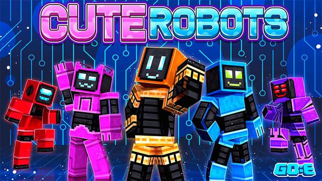 Thumbnail of the Minecraft Bedrock Marketplace product Cute Robots created by GoE-Craft.