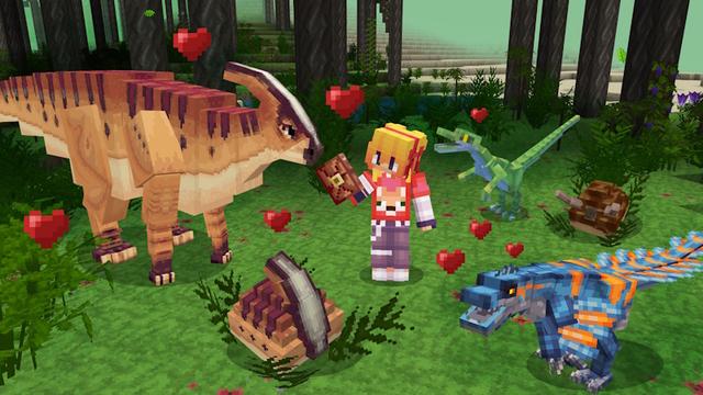 Screenshot of the Minecraft Bedrock Marketplace product Dinosaur Dimension Add-On created by GoE-Craft.