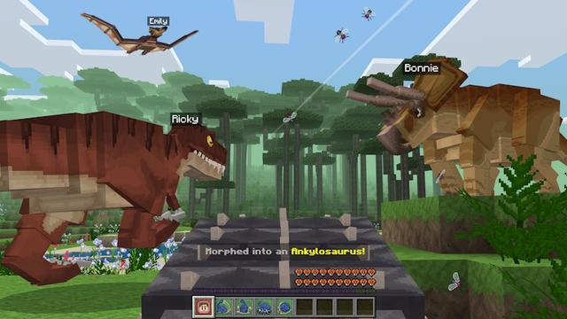 Screenshot of the Minecraft Bedrock Marketplace product Dinosaur Dimension Add-On created by GoE-Craft.