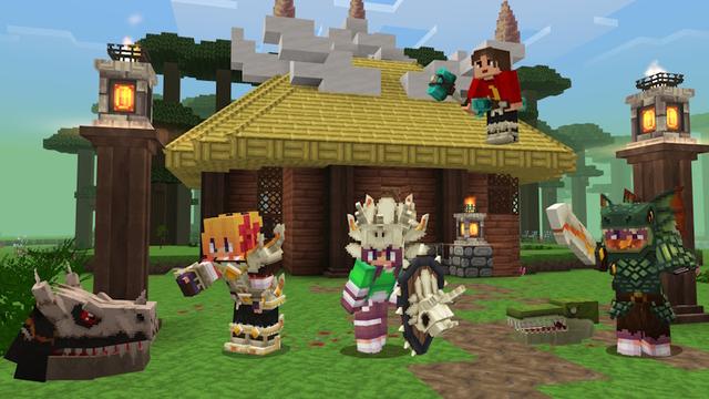 Screenshot of the Minecraft Bedrock Marketplace product Dinosaur Dimension Add-On created by GoE-Craft.