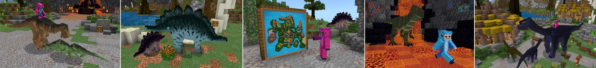 Panorama of the Minecraft Bedrock Marketplace product Dinosaur World created by GoE-Craft.