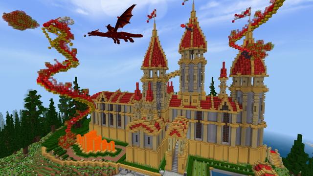 Screenshot of the Minecraft Bedrock Marketplace product Dragon Legends - OP Textures created by GoE-Craft.