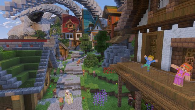 Screenshot of the Minecraft Bedrock Marketplace product Dragon Village created by GoE-Craft.
