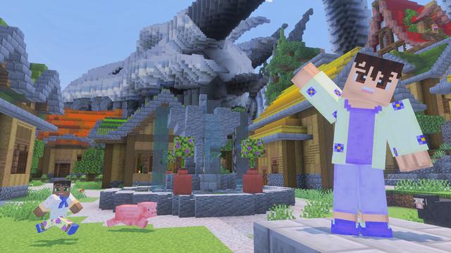 Screenshot of the Minecraft Bedrock Marketplace product Dragon Village created by GoE-Craft.