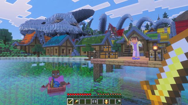 Screenshot of the Minecraft Bedrock Marketplace product Dragon Village created by GoE-Craft.