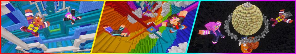 Panorama of the Minecraft Bedrock Marketplace product Droppers Mania created by GoE-Craft.