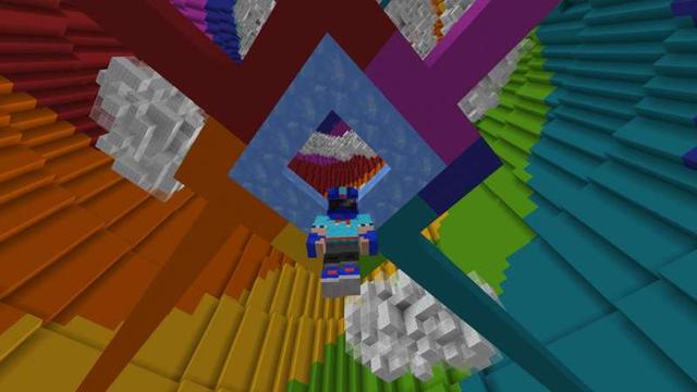Screenshot of the Minecraft Bedrock Marketplace product Droppers Mania created by GoE-Craft.