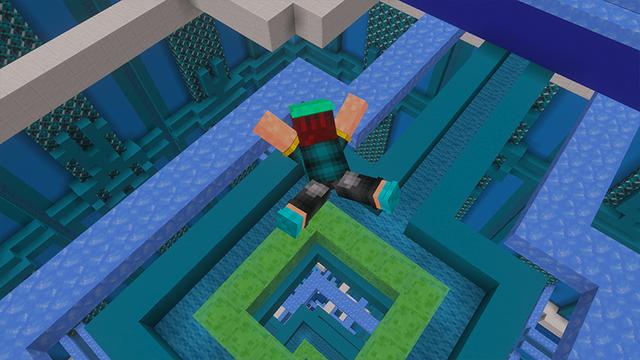Screenshot of the Minecraft Bedrock Marketplace product Droppers Mania created by GoE-Craft.