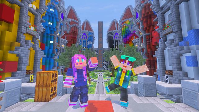 Screenshot of the Minecraft Bedrock Marketplace product Droppers Mania created by GoE-Craft.