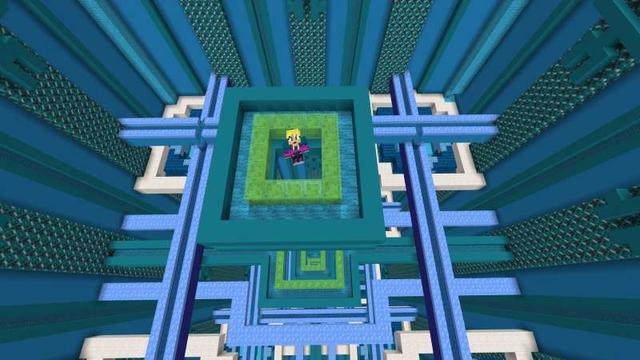 Screenshot of the Minecraft Bedrock Marketplace product Droppers Mania created by GoE-Craft.