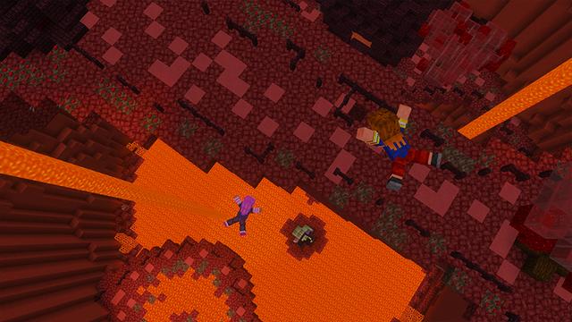Screenshot of the Minecraft Bedrock Marketplace product Droppers Mania created by GoE-Craft.