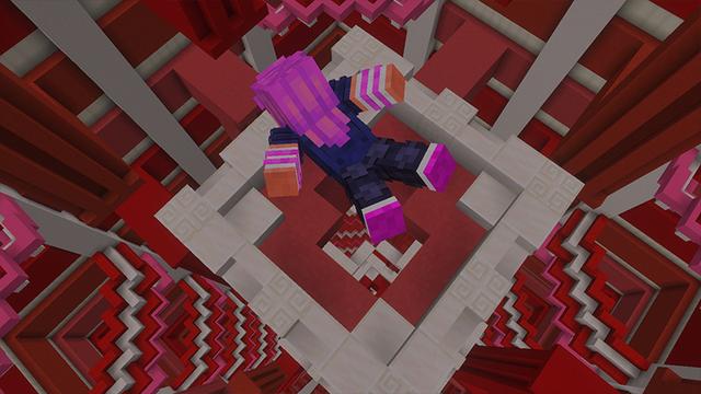 Screenshot of the Minecraft Bedrock Marketplace product Droppers Mania created by GoE-Craft.