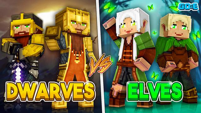 Thumbnail of the Minecraft Bedrock Marketplace product Dwarves vs Elves created by GoE-Craft.