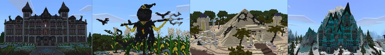 Panorama of the Minecraft Bedrock Marketplace product Enchanted Forest created by GoE-Craft.