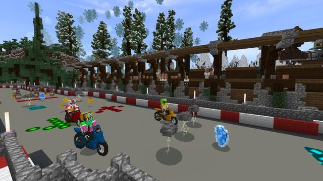 Screenshot of the Minecraft Bedrock Marketplace product Epic Race Builders created by GoE-Craft.