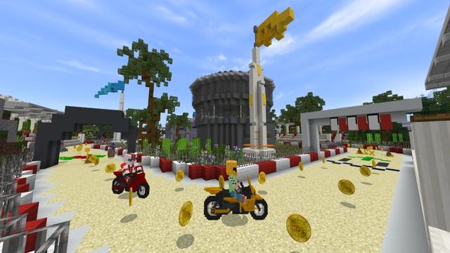 Screenshot of the Minecraft Bedrock Marketplace product Epic Race Builders created by GoE-Craft.
