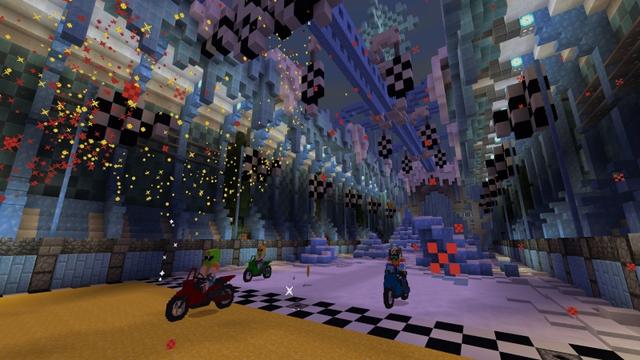 Screenshot of the Minecraft Bedrock Marketplace product Epic Race Builders created by GoE-Craft.