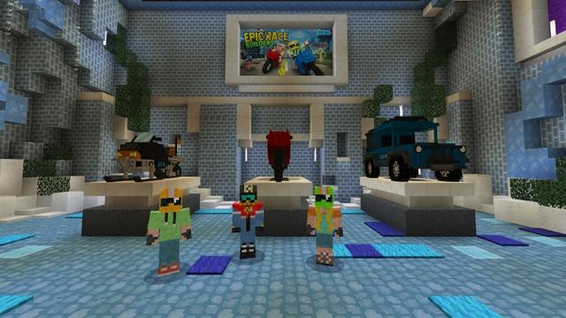 Screenshot of the Minecraft Bedrock Marketplace product Epic Race Builders created by GoE-Craft.