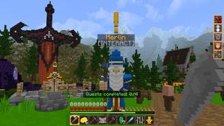 Screenshot of the Minecraft Bedrock Marketplace product Excalibur created by GoE-Craft.