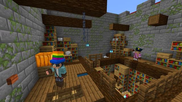 Screenshot of the Minecraft Bedrock Marketplace product Find the Button created by GoE-Craft.