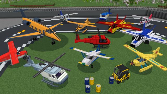 Screenshot of the Minecraft Bedrock Marketplace product Flight Simulator created by GoE-Craft.
