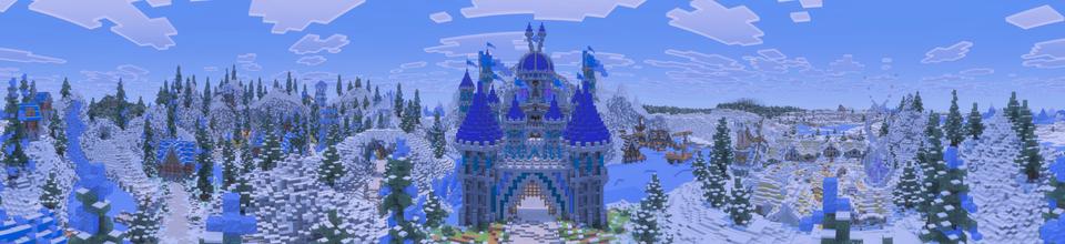 Panorama of the Minecraft Bedrock Marketplace product Frozen Kingdom created by GoE-Craft.