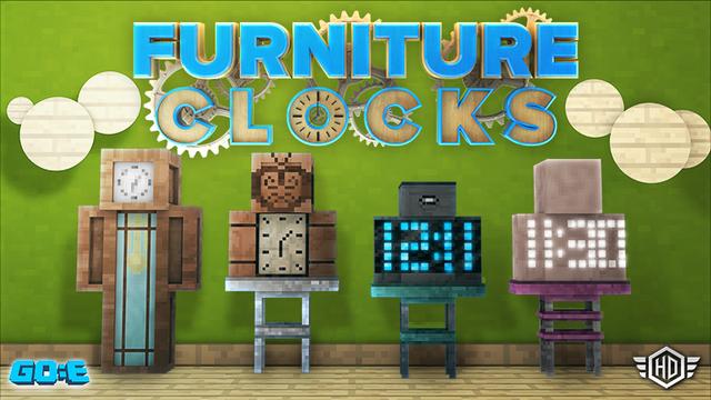 Thumbnail of the Minecraft Bedrock Marketplace product Furniture - Clocks created by GoE-Craft.