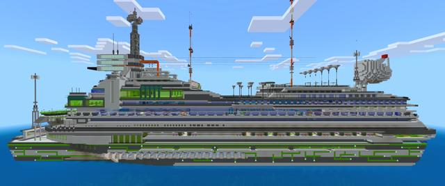 Panorama of the Minecraft Bedrock Marketplace product Hacker Cruise created by GoE-Craft.