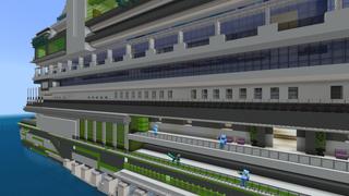 Screenshot of the Minecraft Bedrock Marketplace product Hacker Cruise created by GoE-Craft.