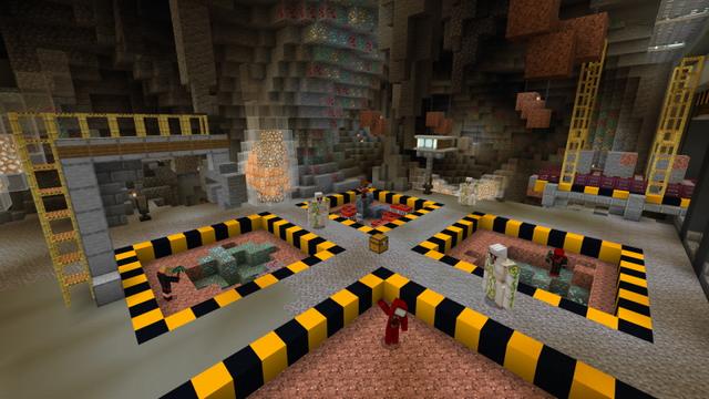 Screenshot of the Minecraft Bedrock Marketplace product Hacker Mansion created by GoE-Craft.