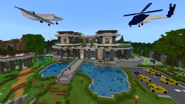 Screenshot of the Minecraft Bedrock Marketplace product Hacker Mansion created by GoE-Craft.