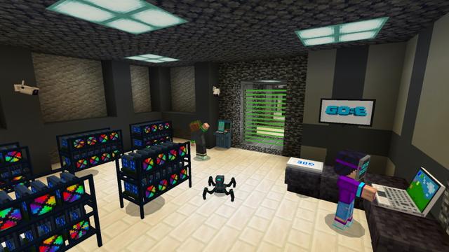 Screenshot of the Minecraft Bedrock Marketplace product Hacker Modern Mansion created by GoE-Craft.