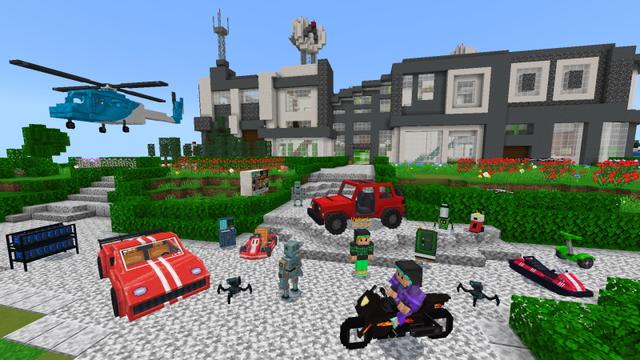 Screenshot of the Minecraft Bedrock Marketplace product Hacker Modern Mansion created by GoE-Craft.