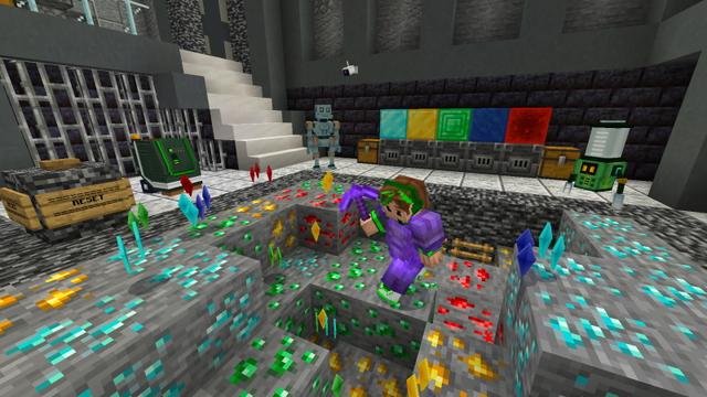 Screenshot of the Minecraft Bedrock Marketplace product Hacker Modern Mansion created by GoE-Craft.