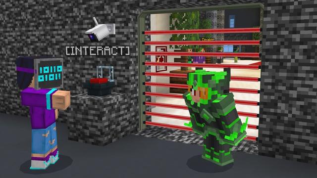 Screenshot of the Minecraft Bedrock Marketplace product Hacker Skyblock created by GoE-Craft.
