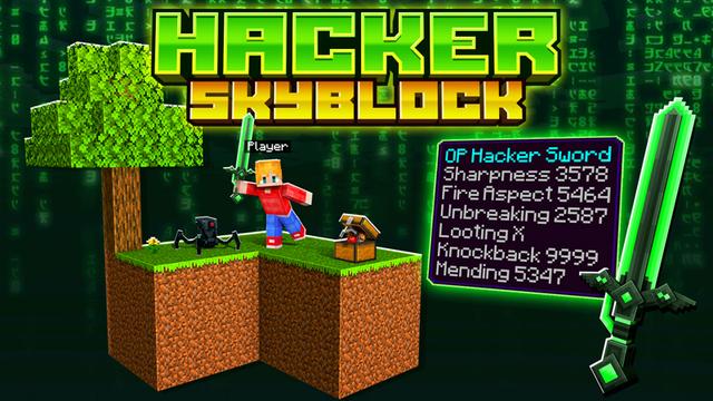 Thumbnail of the Minecraft Bedrock Marketplace product Hacker Skyblock created by GoE-Craft.